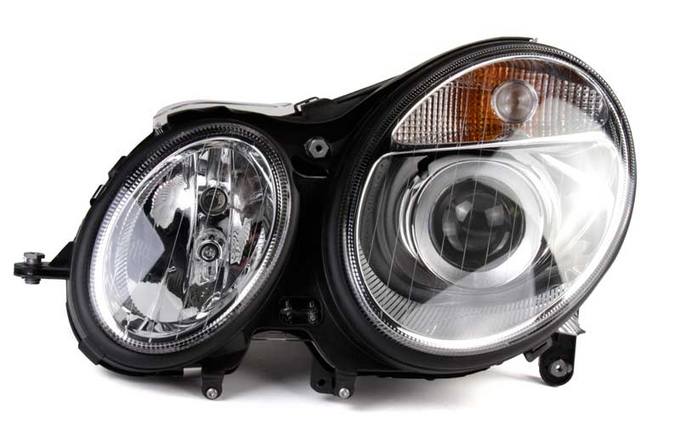 Mercedes Headlight Assembly - Driver Side (Halogen) 211820036164 - Hella 008369051